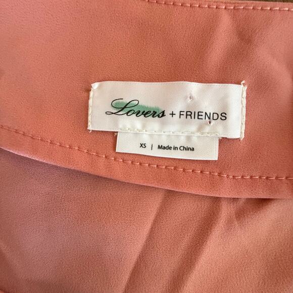 Lovers and Friends Kendall Blouse One Shoulder Guava Pink Satin Sz XS Feminine - Picture 7 of 15